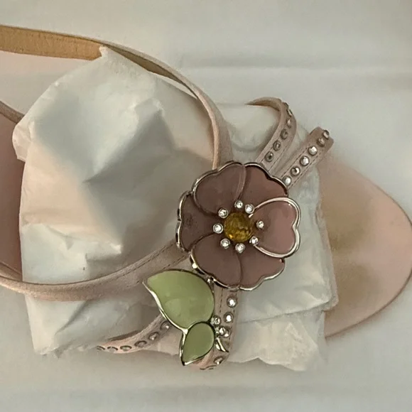 Valentino Garavani Pink Floral Women's Sandals - Picture 2 of 6